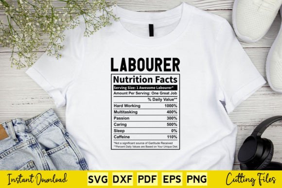 Funny Laborer Nutrition Facts SVG: A Designer’s Review