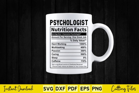 Review: Funny Psychologist Nutrition Facts SVG