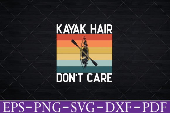 Review: Retro Kayak Hair Don't Care SVG for Embroidery