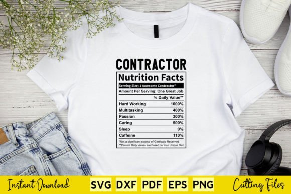 Reviewing the Funny Contractor Nutrition Facts SVG for Stitching