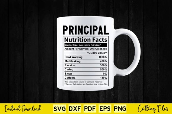 Reviewing the Funny Principal Nutrition Facts SVG