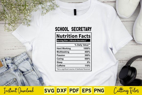 Reviewing the Funny School Secretary Nutrition Facts Design